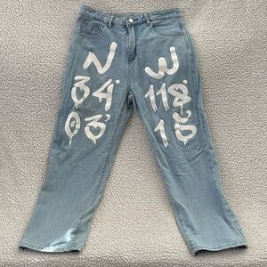 SHEIN Light Blue Denim with White Lining